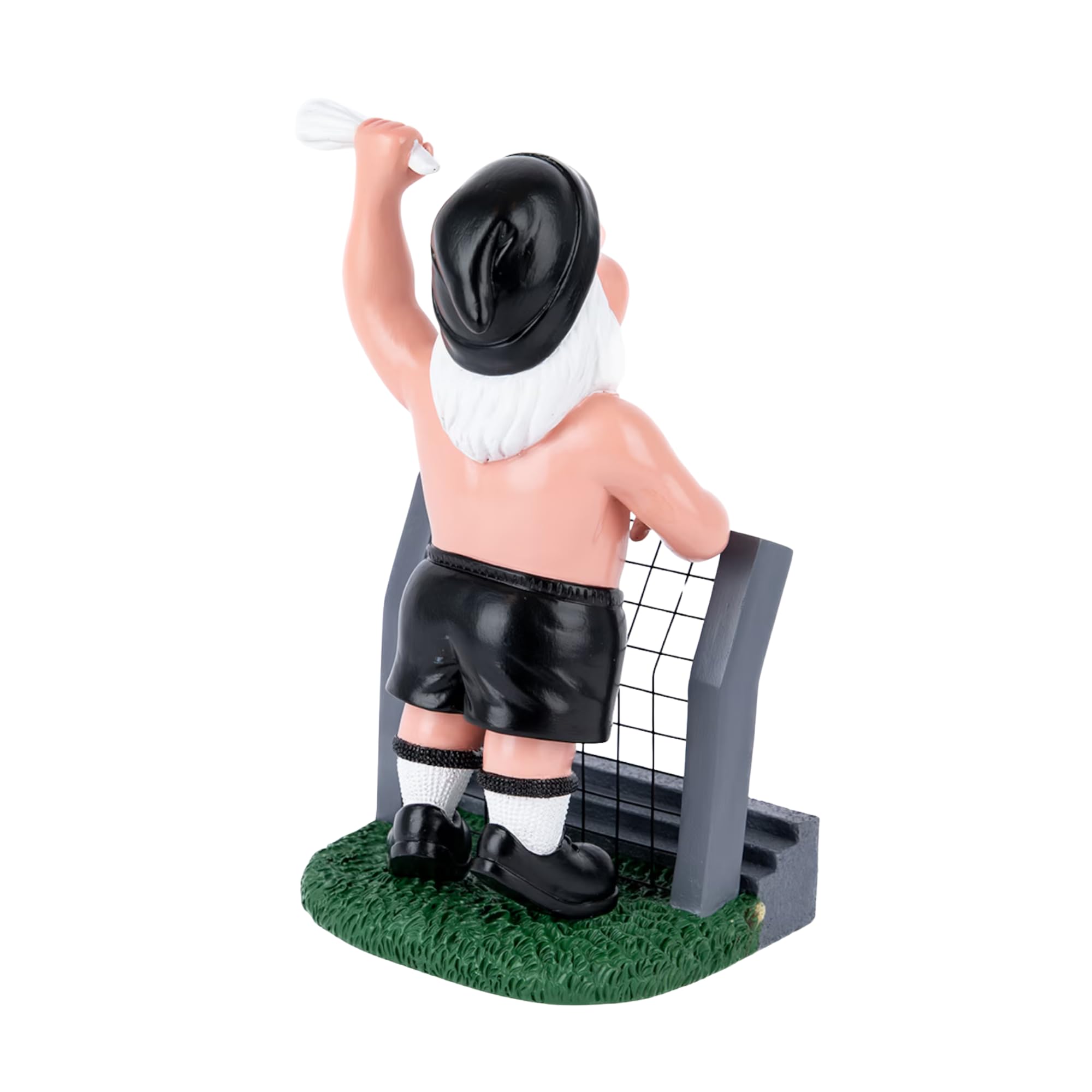 Borussia Mönchengladbach Gartenzwerg „Zaunjubel“ | Offizieller Fanartikel Fohlenshop | Fan Zwerg 14x25 cm | Jubelnder Zwerg mit Vereinslogo, Stadiondeko & Gartenfigur