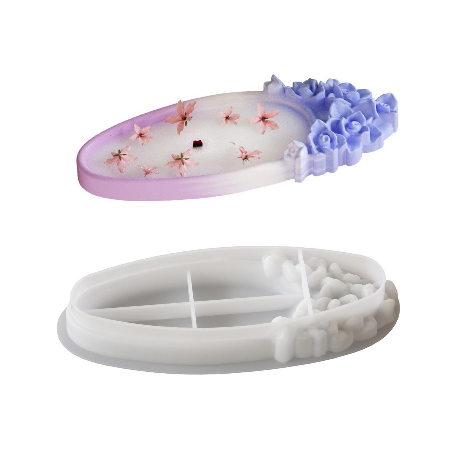 Spacious Rose Tray Safe and Flexible Silicone Jewelry Holder Perfect Accessory for Cafes, Family Events, Catering Services