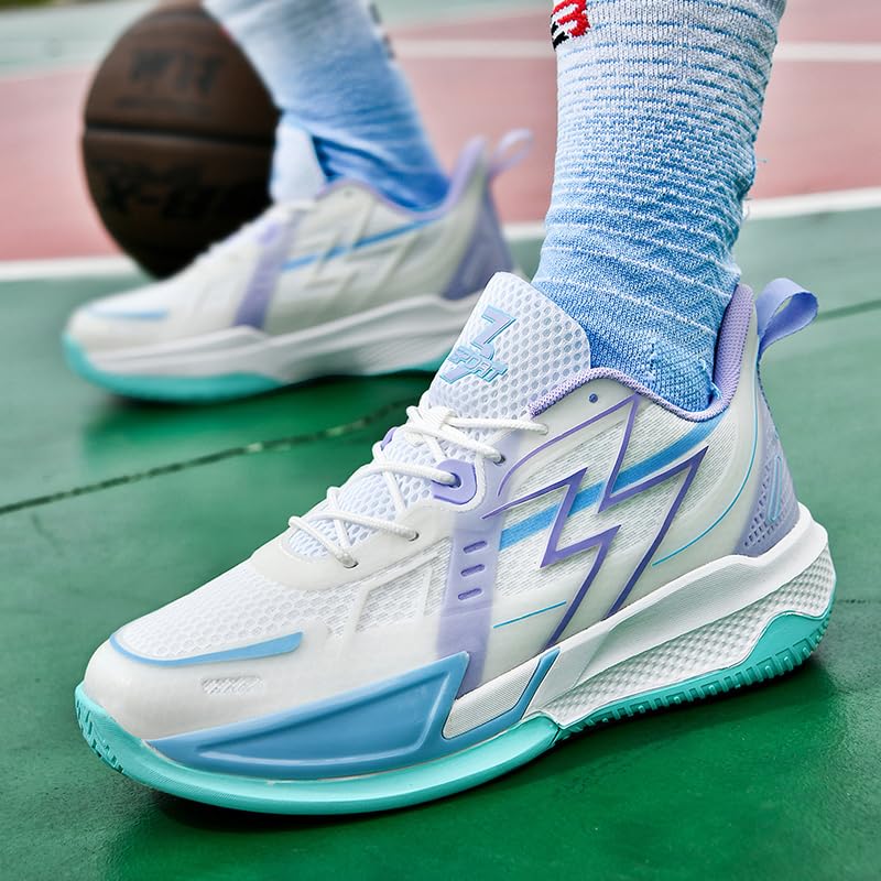 Image of Women Basketball Shoes Fashion Sneakers Comfortable Unisex Athletic Lightweight Non Slip Outdoor Sport Volleyball Shoes