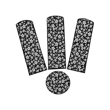 Oblivion PVC Waterproof/dust Proof Floral Printed Three Blade Ceiling Fan Blade Covers (Multicolor)