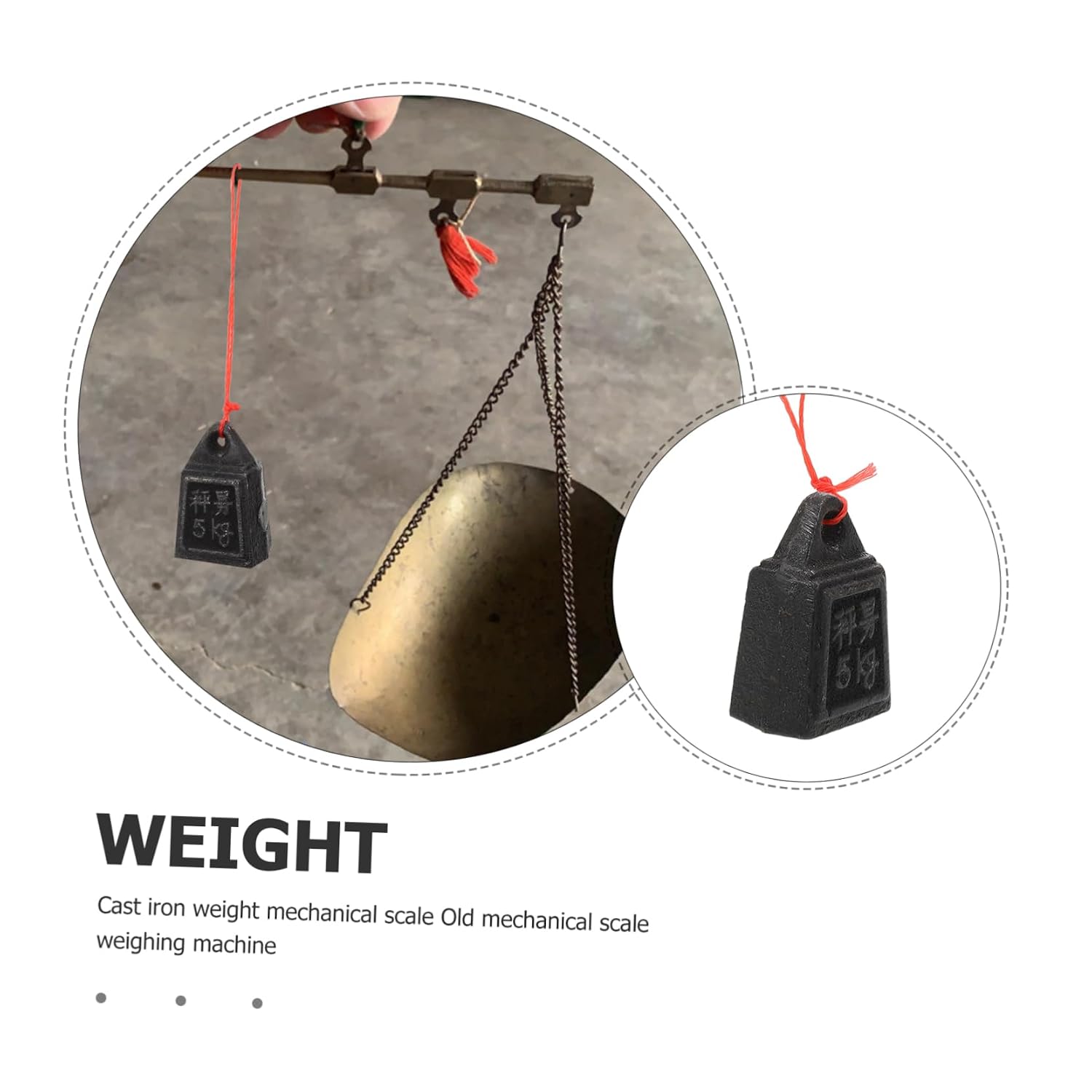 Retro Gram Metal Scale Weight Portable Mechanical Calibration Tool for Accurate Weight Measurement for Weighing Needs Settings