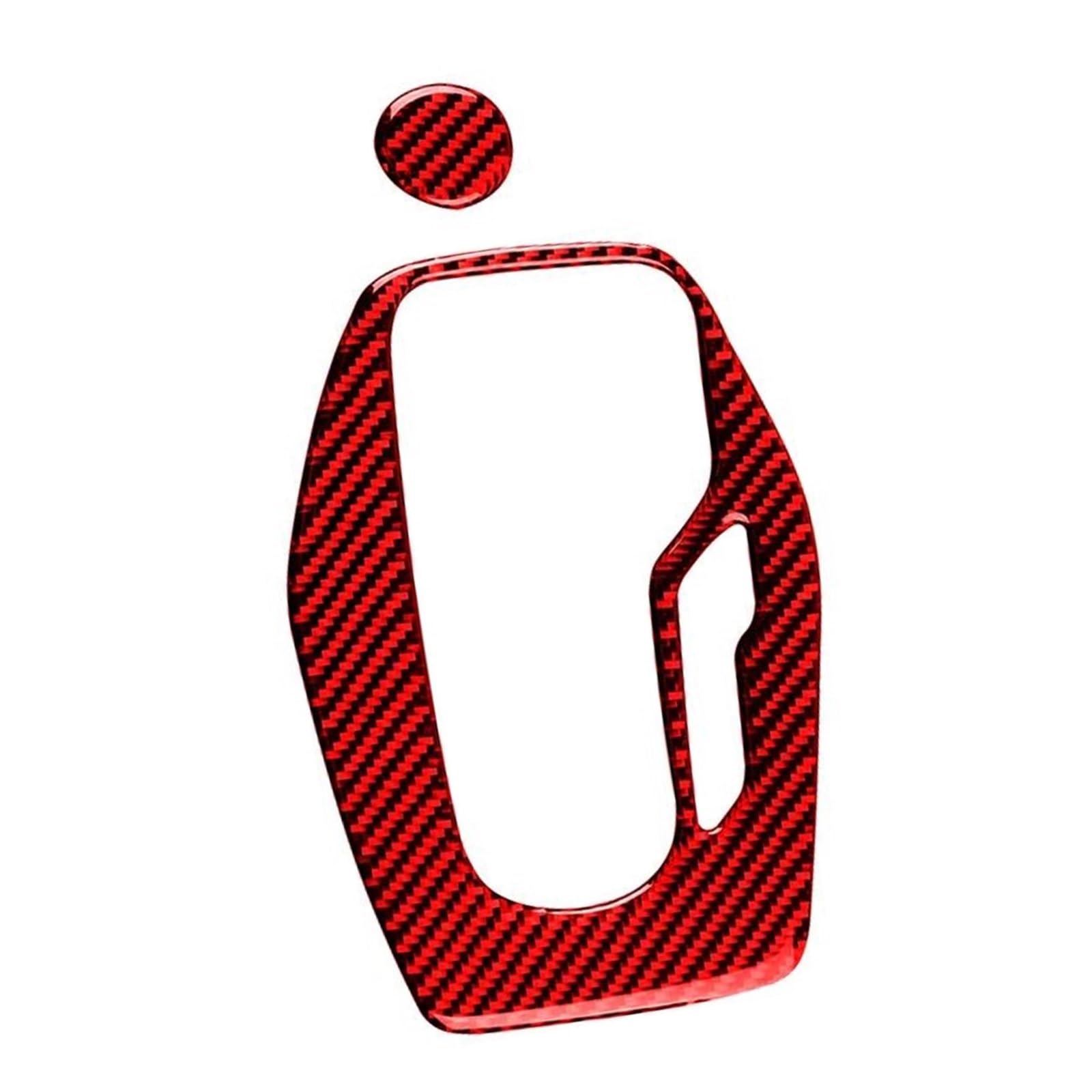 Car Accessories Interior Gear Shift Panel Frame Cover Decorative Stickers for Chevrolet for Camaro 2017-2022 HLWXMDZ(Red Carbon Fiber)