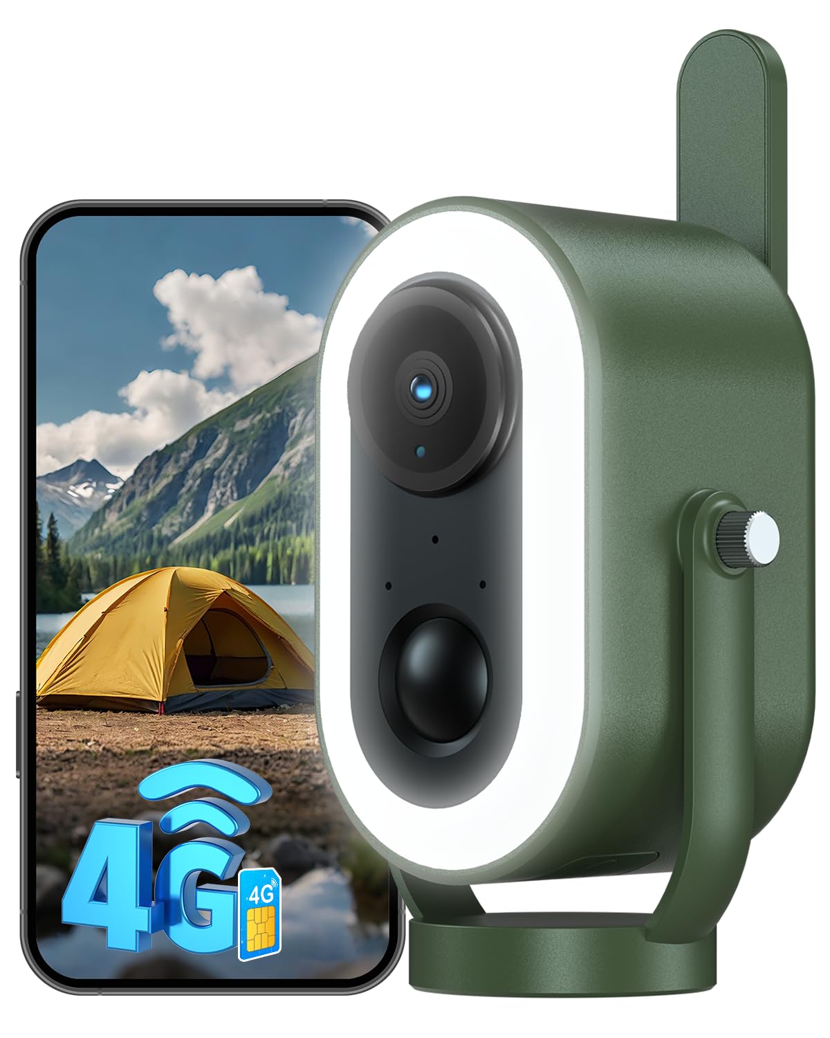 Xega 4G LTE Telecamera Magnetica con SIM scheda Senza WiFi Portatile