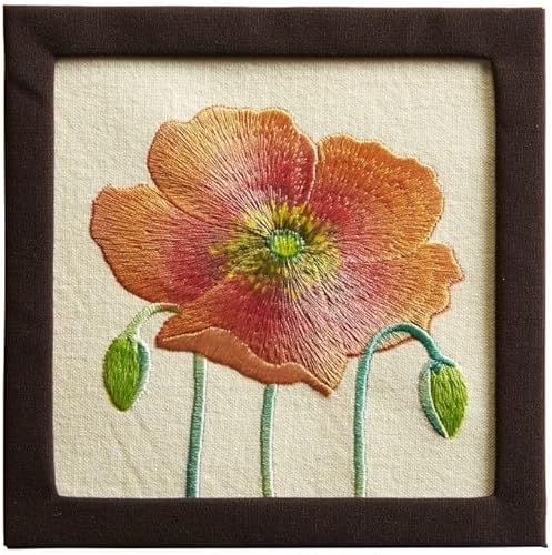 Miniatura 3 de NIQUEA.D, Tarjeta bordada de amapola