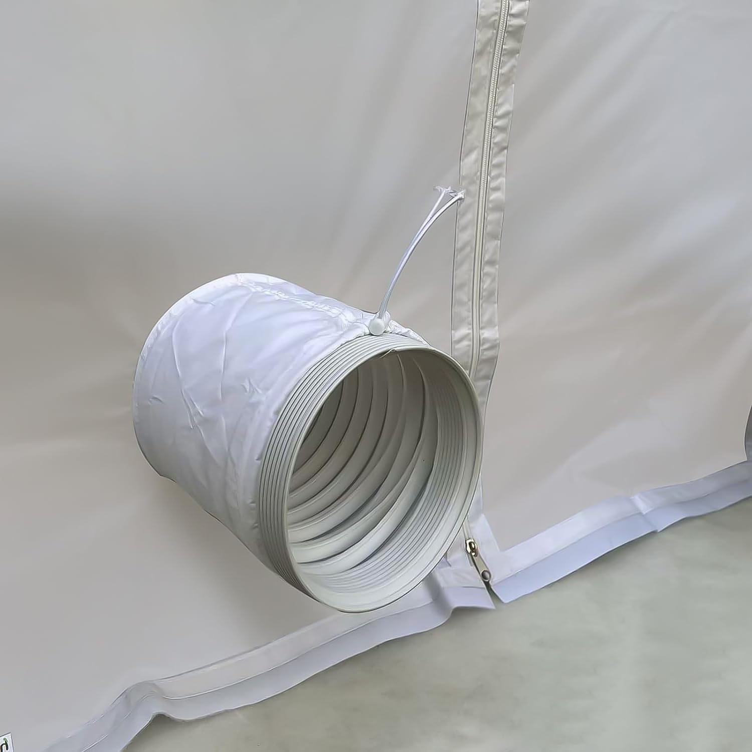 Joint de Porte, Joint de Porte de Climatisation Portable, avec Rallonge de Tuyau Cousue, Joint Climatisation avec Fermeture Éclair (90×210cm)