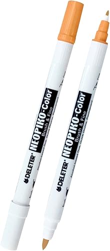 Deleter Neopiko - Marcador de color [tinta a base de alcohol, punta dual] [Color: (397) calabaza] Para diseño gráfico e ilustración profesional de