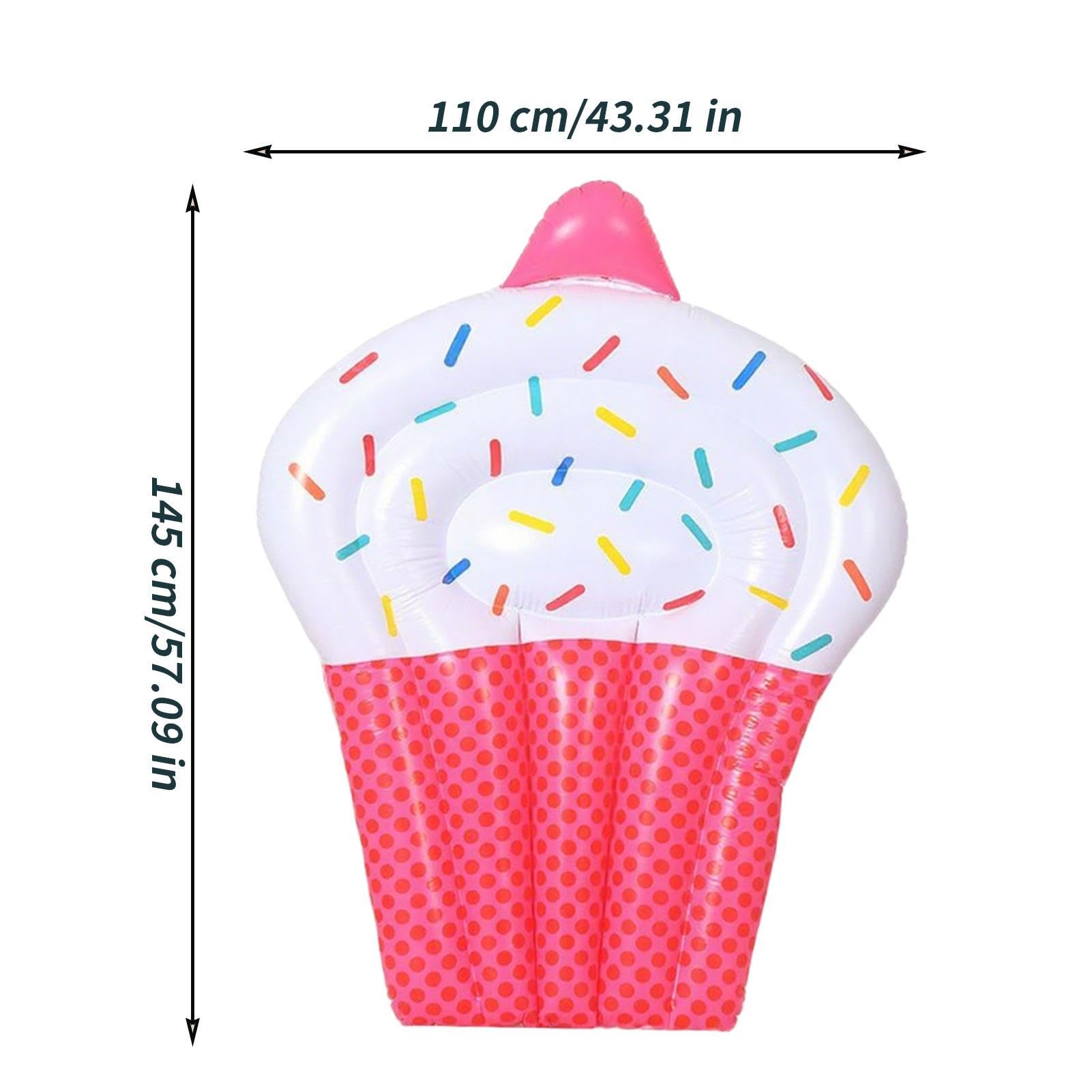 Galleggianti gonfiabili per piscina, a forma di torta, galleggianti gonfiabili per piscina, per adulti, per feste all'aperto, cortile, giardino, prendere il sole, mare e