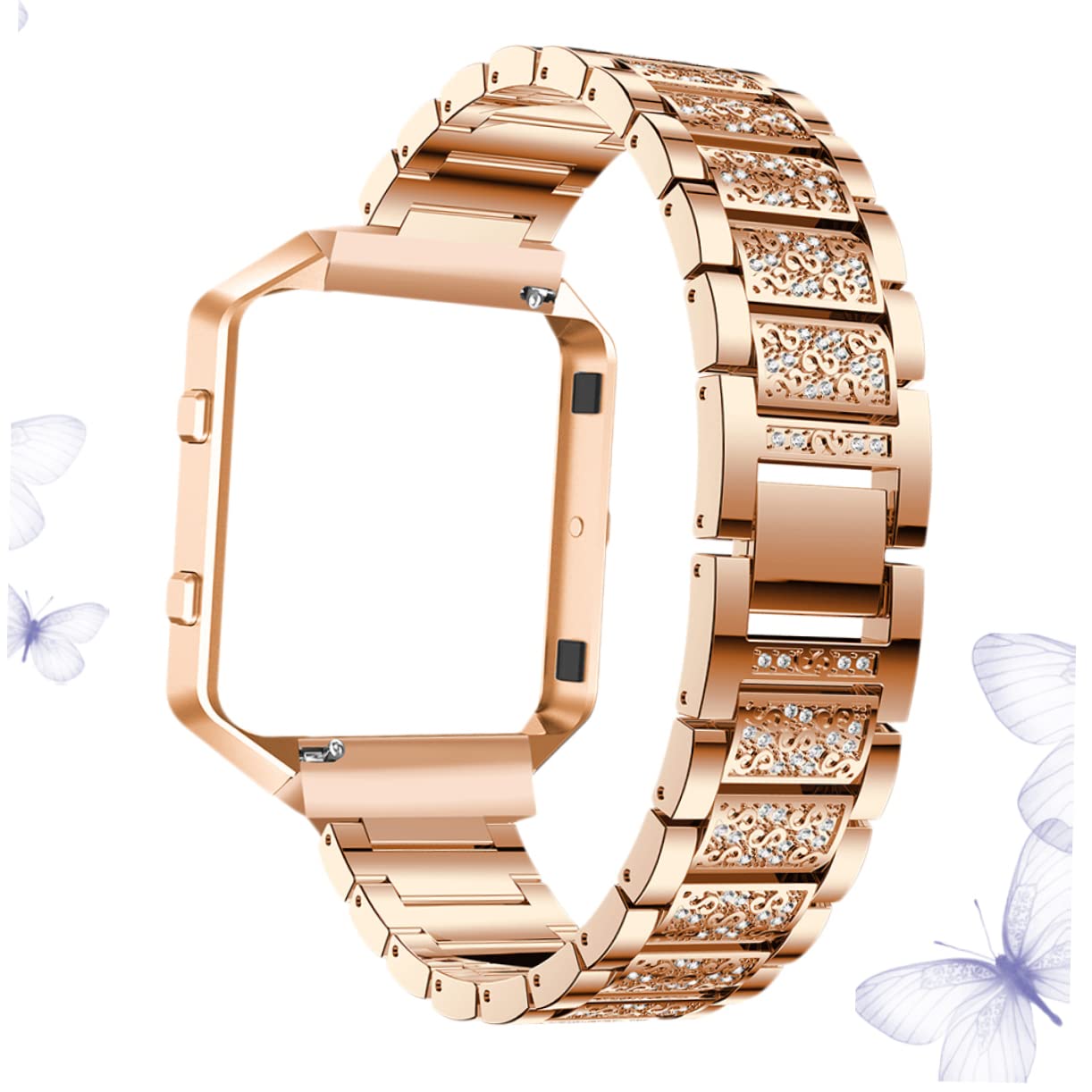 Hemobllo 3 Pièces Montre Femme Correa Para Mujer Bracelet Montres Pour Femmes Dames Bracelets e Coque De Protection Bandes De Poignet Pour Femmes De e En Métal