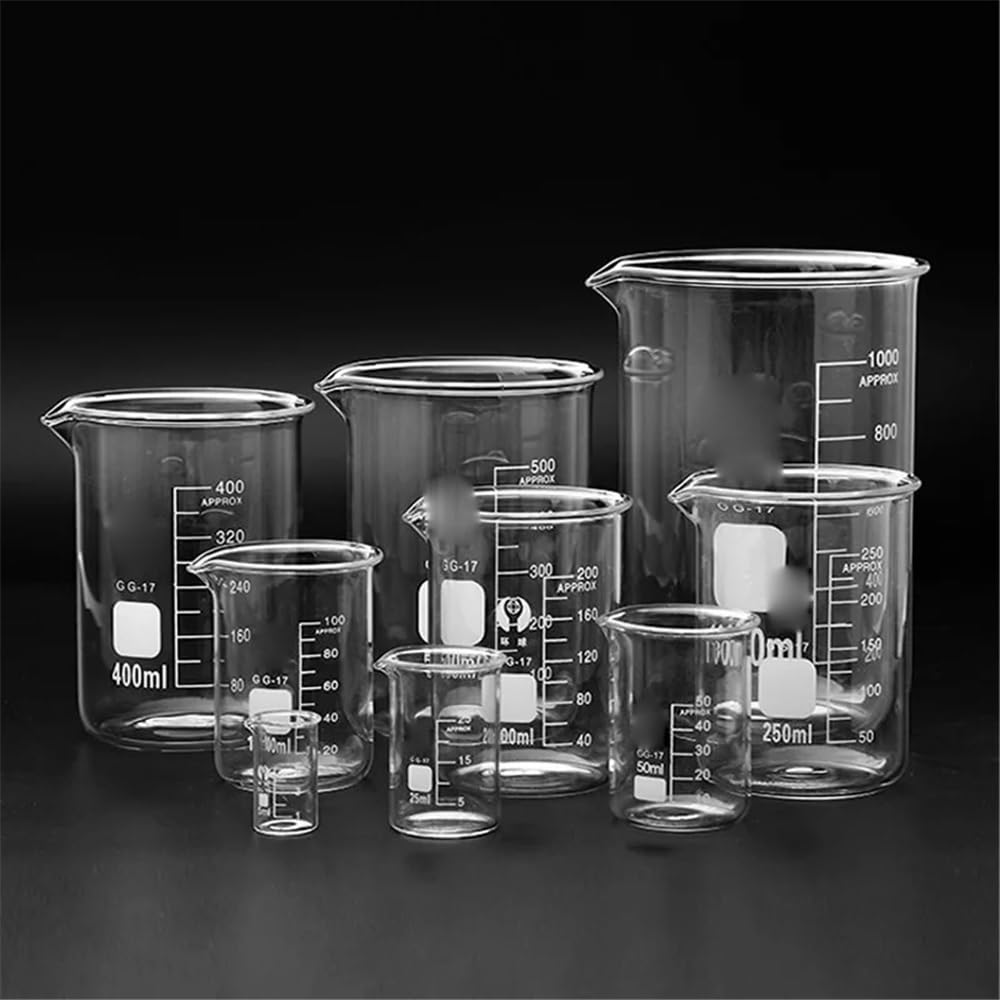 Laborausstattung und -bedarf Labor Hitzebeständige Skalierte Messbecher Glas Becher Messung