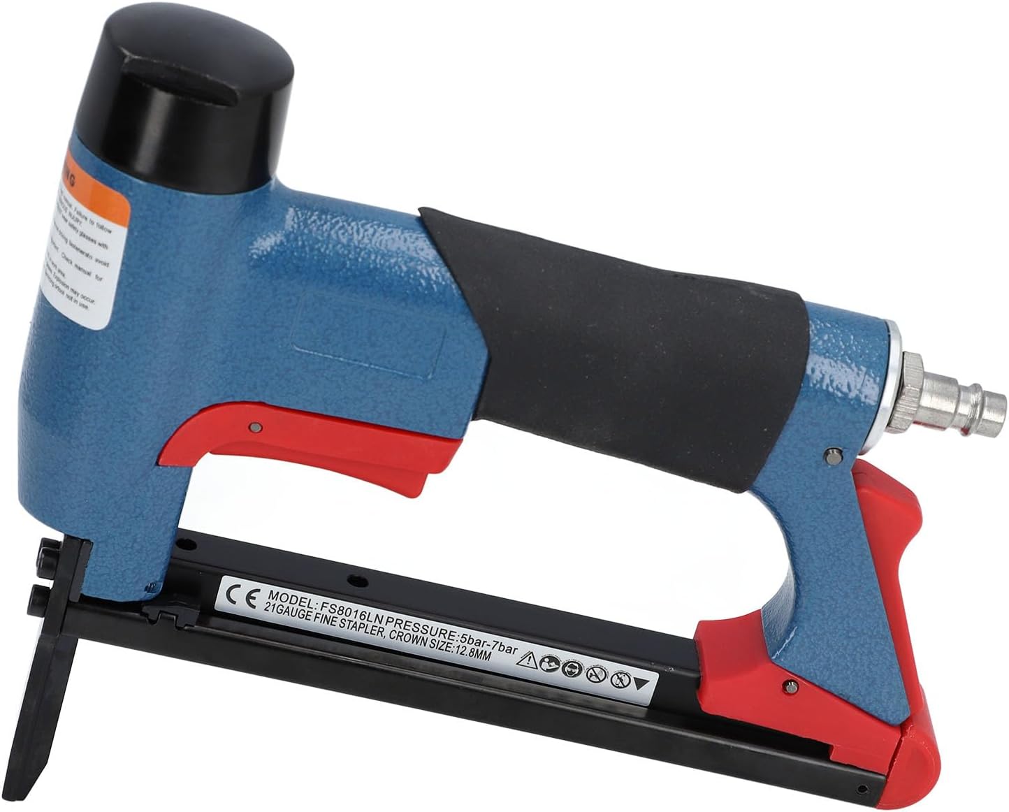 Pneumatic Staple Gun 21 Gauge Heavy Duty for Wood Upholstery with 1/4 to 5/8 Inch 140 Staple Capacity