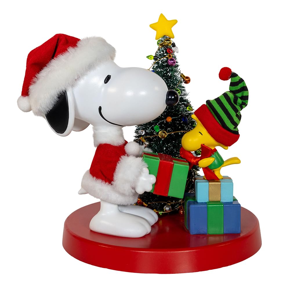 Peanuts Kurt Adler Snoopy & Woodstock Table Piece