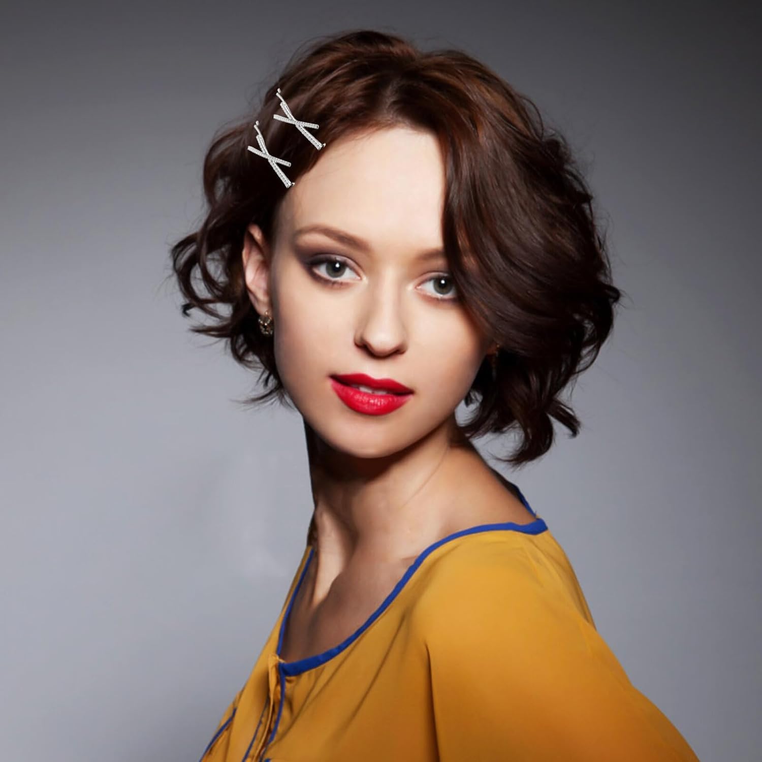 8 Pcs Rhinestone Bobby Pins, Pearl Hair Pins - Image 3