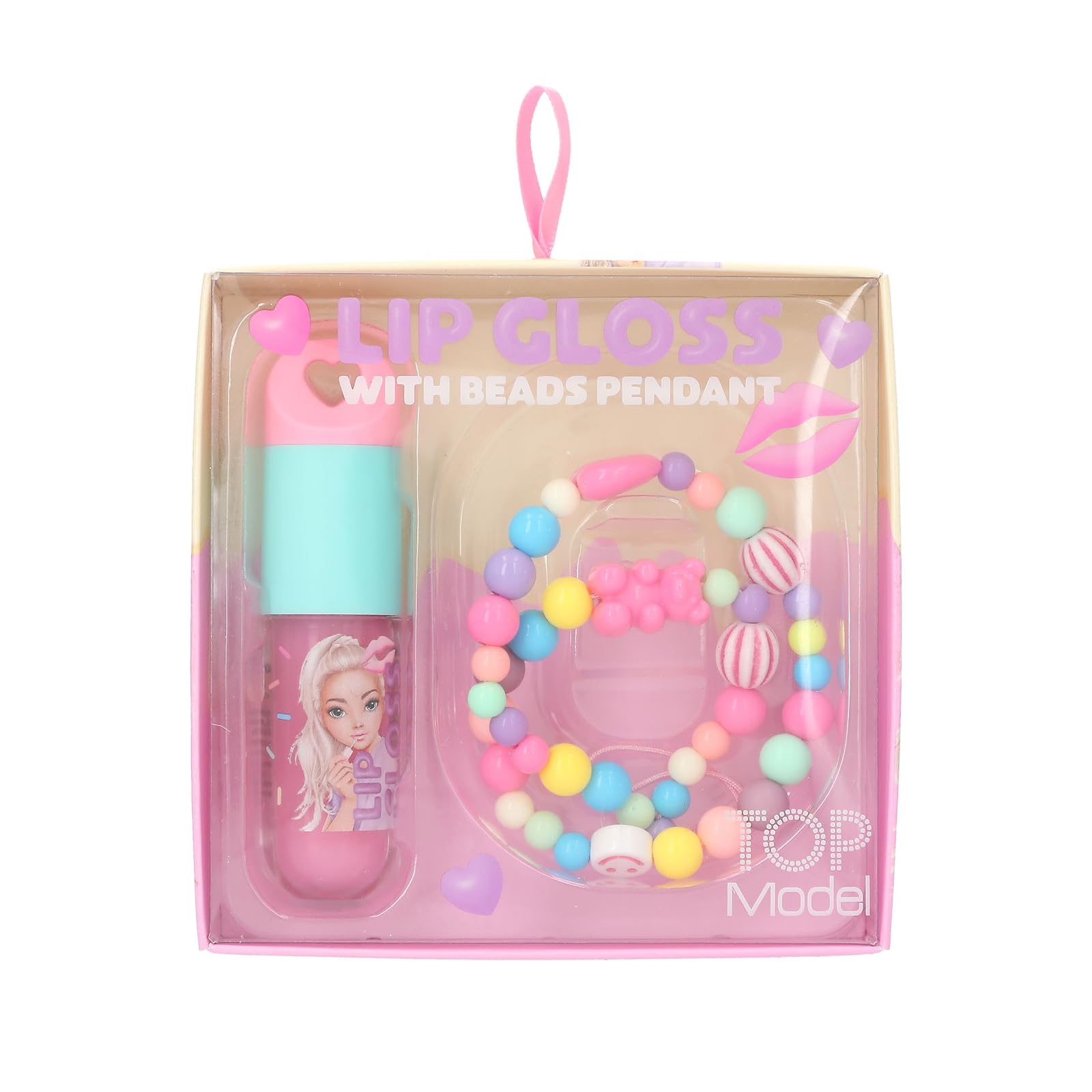 TOPModel Lipgloss mit Perlenanhänger – CANDY GLAM (Süßes Beauty-Pack)