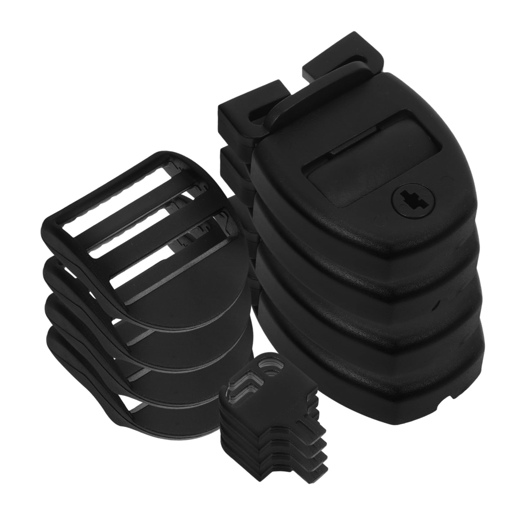 BESPORTBLE 4pcs Bathtub Lock Jacket Kit Bath Tub Cover Clips Latches Clip Bath Tub Cover Latch Spa Cover Latch Bath Tub Accessory Bath Tub Cover Replacement Latches Pool Cover Clips Abs Black