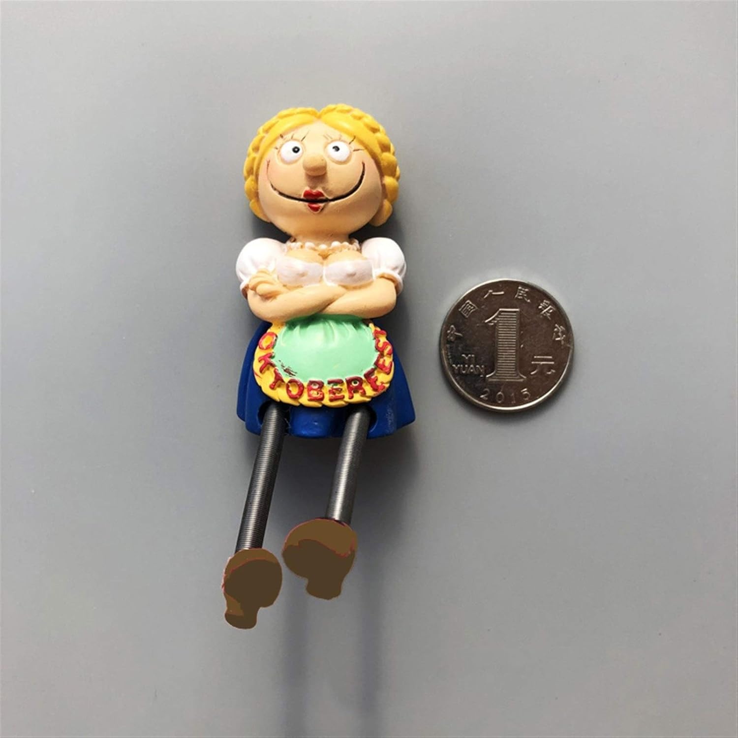 冷蔵庫の磁石 かわいい漫画クリエイティブ冷蔵庫マグネット3 D春の脚の細い人形の