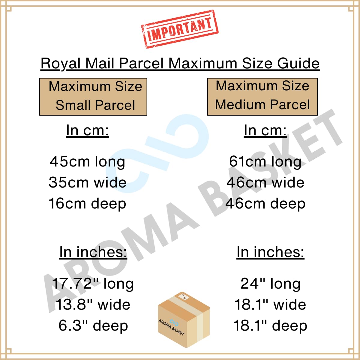 Royal Mail - Scatole per spedizioni in cartone di piccole dimensioni, 30,5 x 22,9 x 15 cm, durevoli e perfetti per qualsiasi attività online, prezzo scontato, Kraft (marrone)