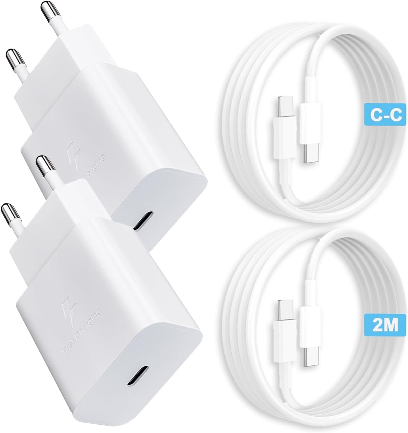 Chargeur 45W Avec Cable Type C Charge Rapide 3M, Chargeur USB C Rapide, Adaptateur Prise