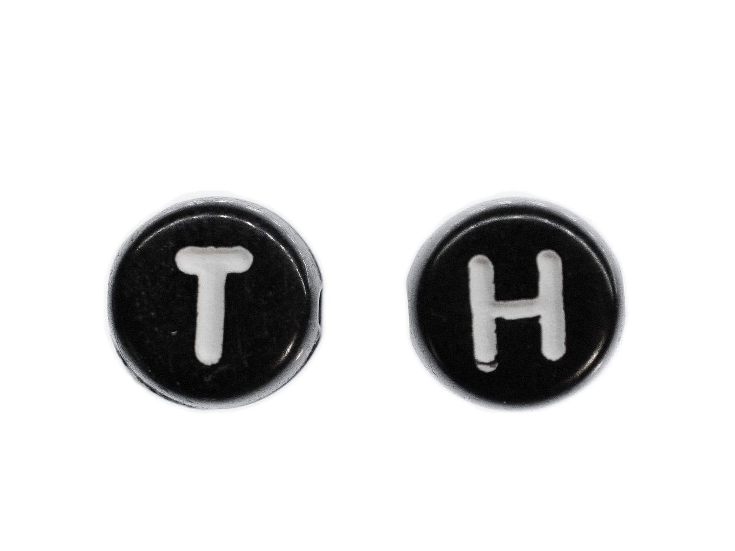Miniblings Orecchini Con Iniziali A Scelta - Lettere ABC In Plastica 8 Mm - Artigianali Da Berlino - 5