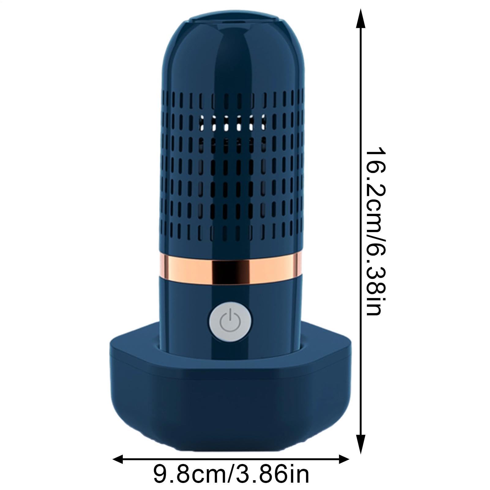 Kabelloser elektrischer Obst- und Gemüsereiniger, tragbarer wasserdichter Lebensmittelreiniger, multifunktionales Haushalts-Küchen-Dekontaminationswerkzeug, USB-Lade-Reinigungsgerät, weiß/blau Modern