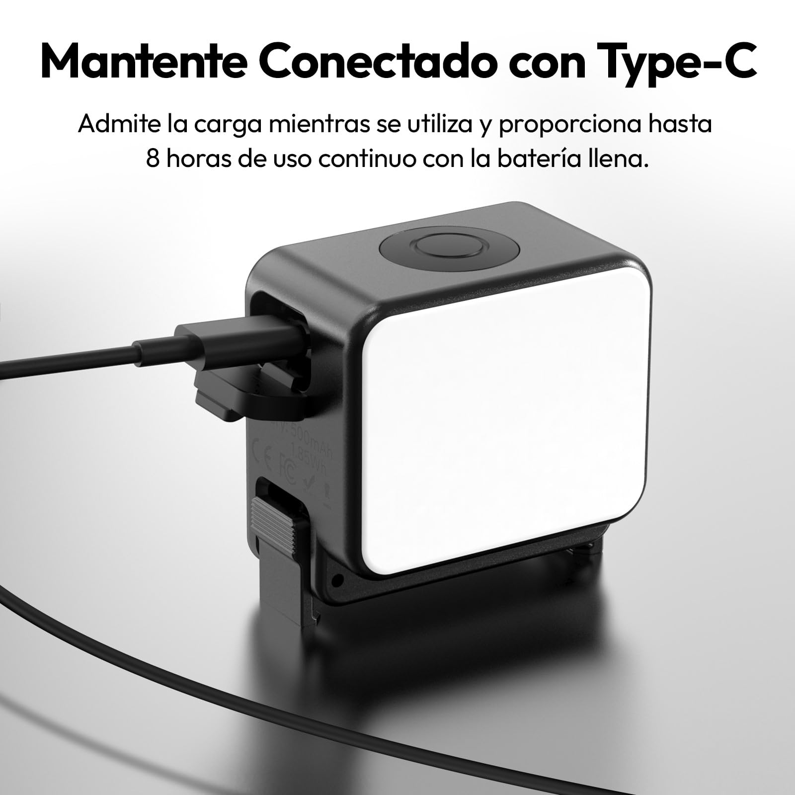 Ulanzi LM18 - Luz de Relleno Magnético para dji OSMO Action 3/4/5, Mini Luz LED Portátil de Vlogging, IPX5 Impermeable