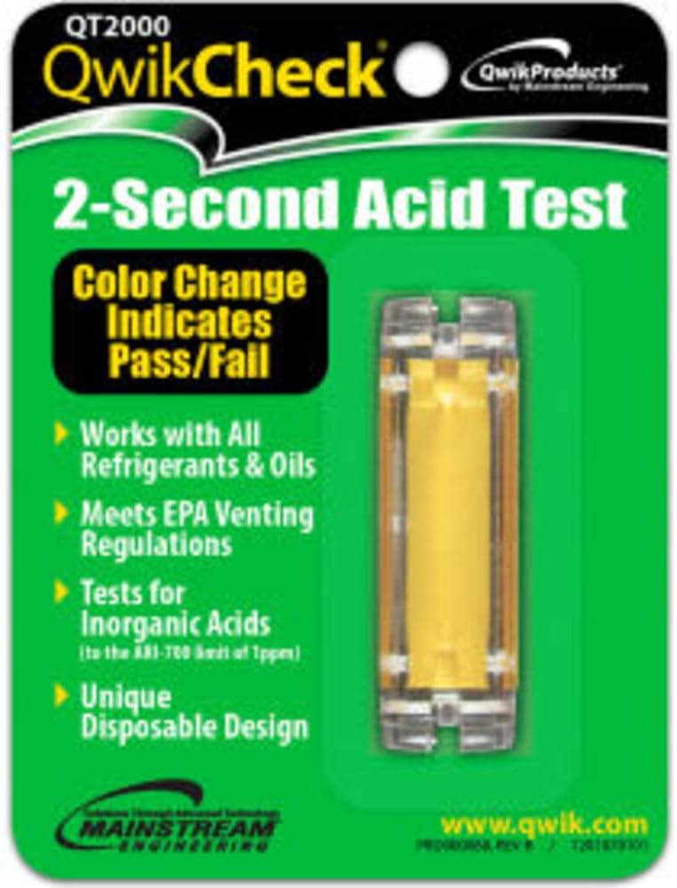QT2000 Check Acid Test Kit Yellow