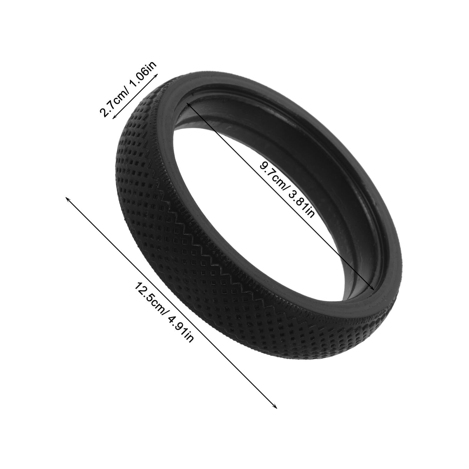 VICASKY Pneumatico in Gomma 5 Pollici Antiscivolo Assorbimento Urti per Ruote Anteriori e Posteriori Carrozzina e Deambulatore Accessori per Ragazzo Ragazza
