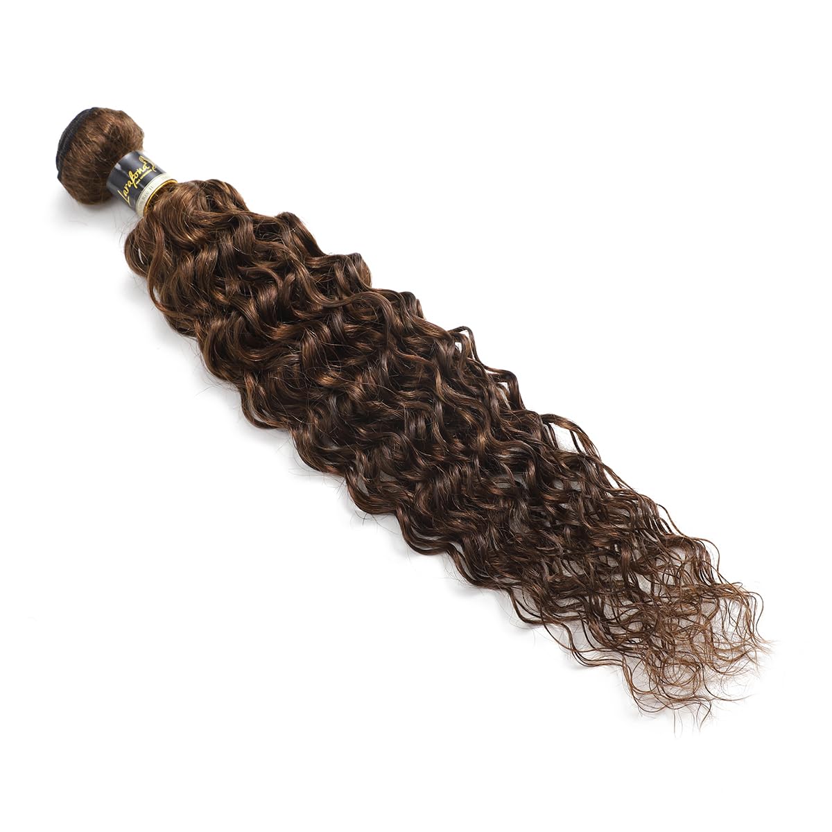Hair Echthaar Tressen Lockig zum Einnähen Extensions Braunes Haar 4# Virgin Hair Weave Human Hair Bundles Curly 100g/pc 26inch/65cm