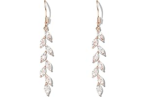 Handmade Rose Gold Leaf Earrings