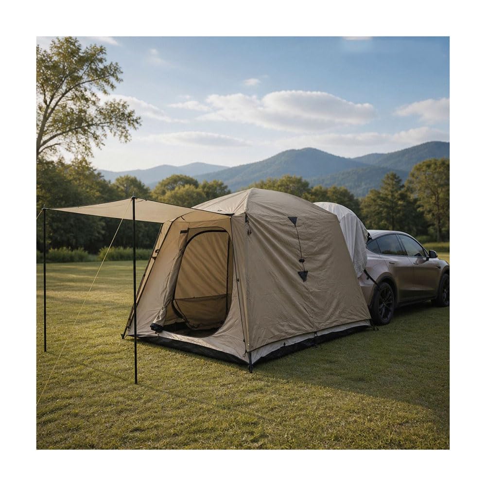 AALXF Car Tailgate Tent Awning for Mercedes-Benz Sprinter (NCV3 VS30 2006-2025 2026), SUV Boot Extension Canopy, Outdoor Camping Sunshade Shelter, Vehicle Rear Attachment Travel Accessories