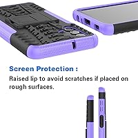 Vista 8 de Asuwish Funda de teléfono para Samsung Galaxy A32 5G 2021 de 6.5 pulgadas con protector de pantalla de vidrio templado y soporte delgado, funda