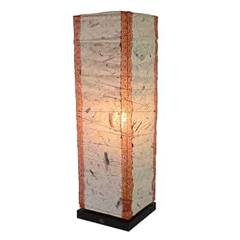 美濃和紙 和風 モダン照明 スタンド型フロアライト 揉み紙×麻葉白 Amazon | 美濃和紙製 モダンインテリア照明 スタンド型フロア