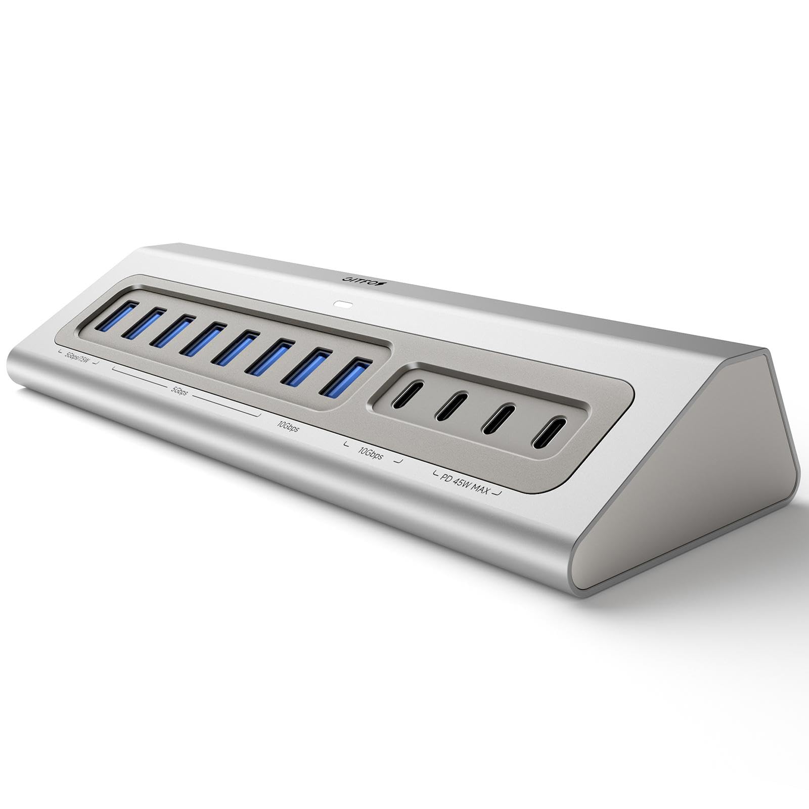 Gitfos C1 Hub USB C Alimentato, 15 in 1, 100W PD, 10Gbps
