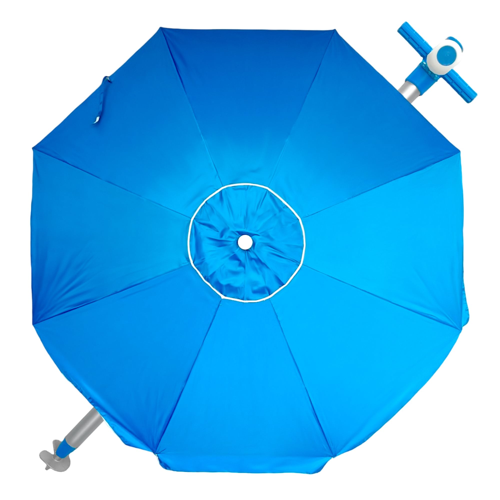 Pincho Ombrellone da Spiaggia Grande 240 cm, Ombrellone Mare Antivento 35 km/h, Protezione UV50, 8 Stecche Fibra di Vetro, Palo Inclinabile, Borsa e Picchetto Inclusi, Struttura Acciaio