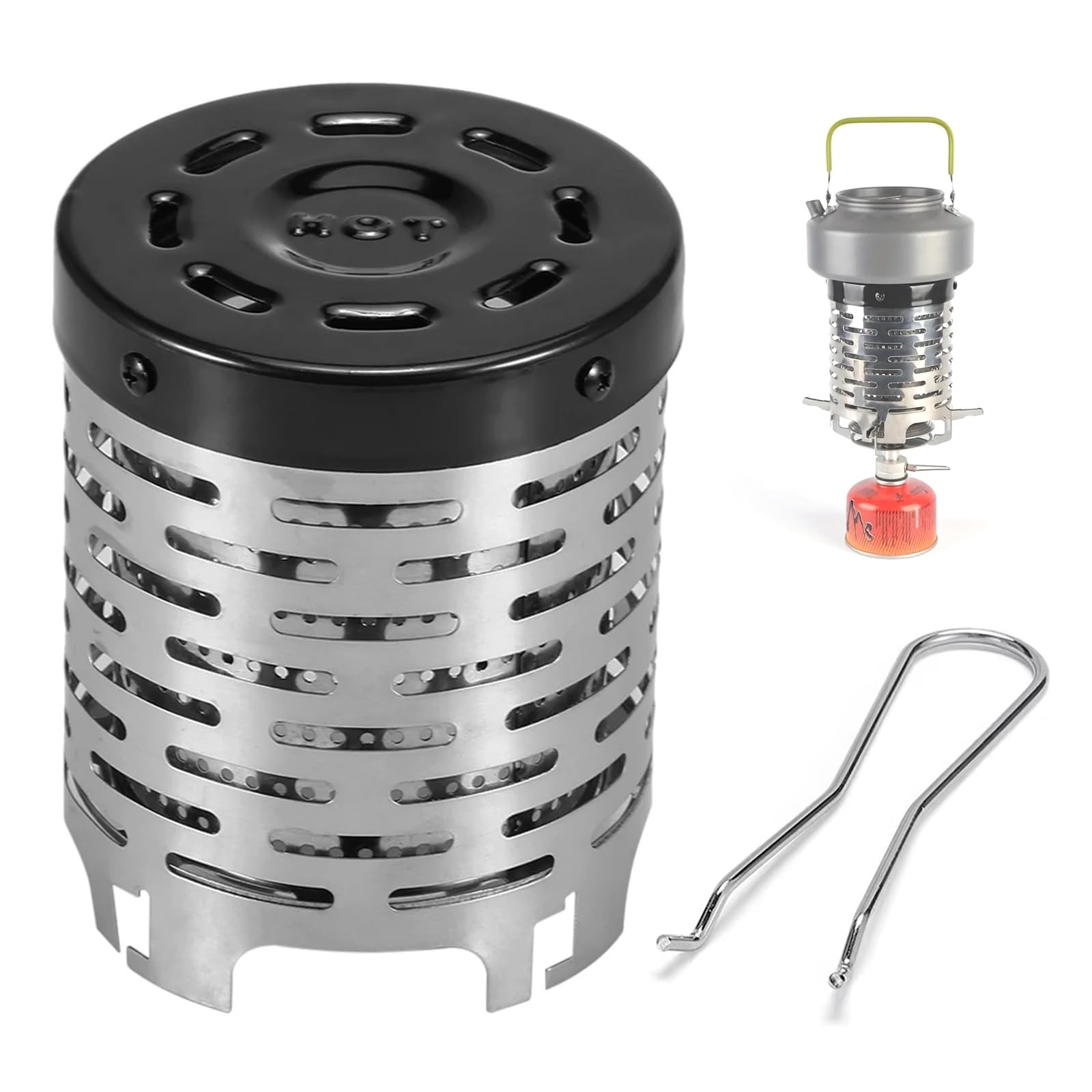 Camping Mini Heater Warming Stove Cover Tent Heating Cover Portable Stainless Steel Emergency Heater for Hiking,Traveling,Backpacking Tents & Shelters-image-26