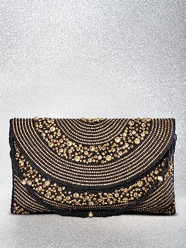 Image of Peora Malti Color Clutch Purses for Women Handmade Evening Handbags Bridal Clutch