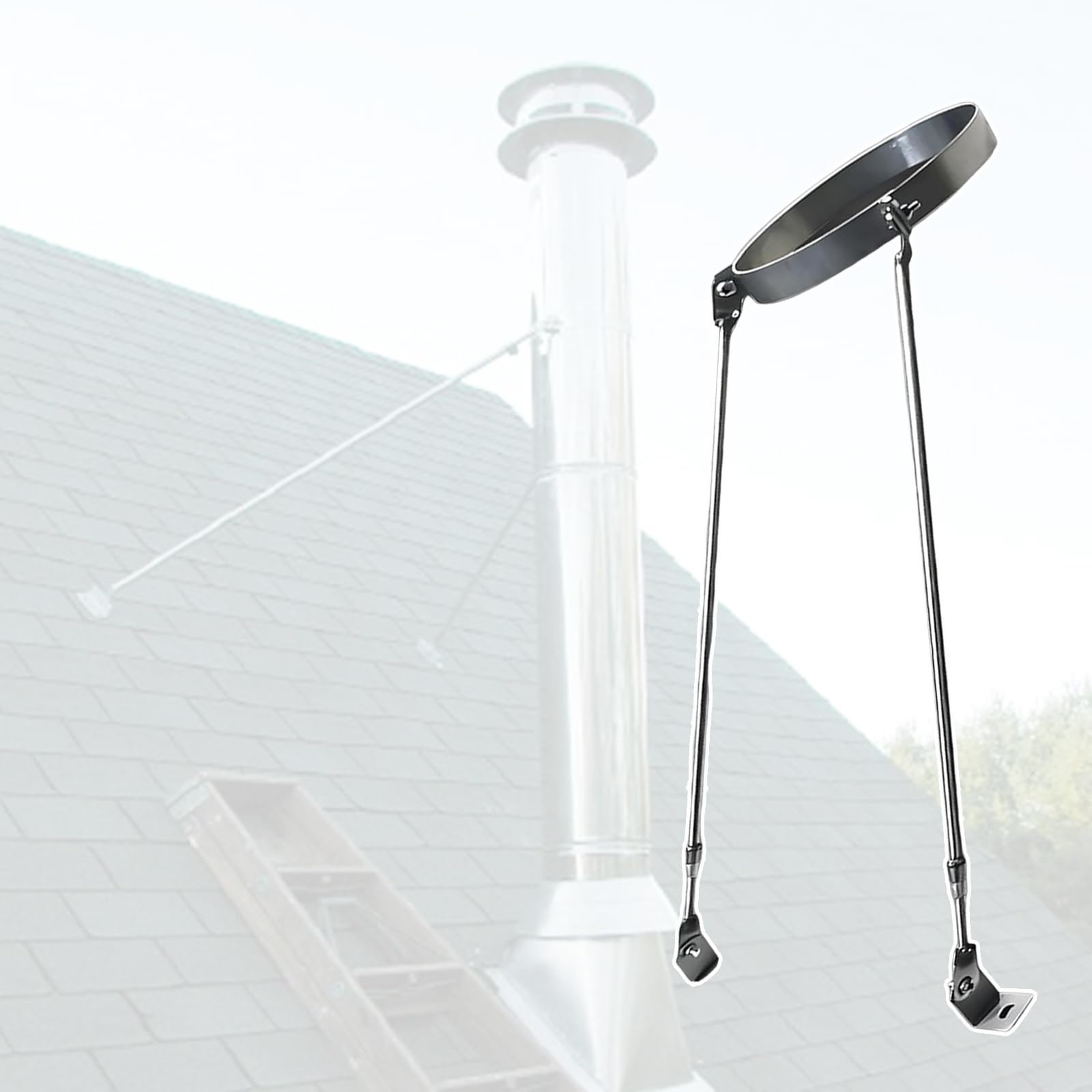 Soporte de chimenea de techo anticorrosión para varios diámetros