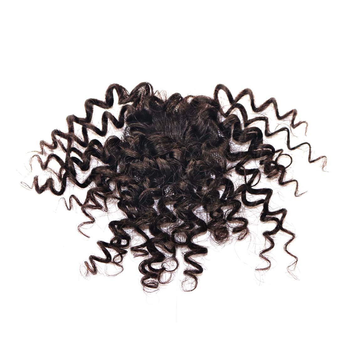 Aiokrtse Peruvian Virgin Hair Deep Wave Human Hair Weave Bundles 3 Pieces 6 Inch Weave with 1 Small Closure Light Brown Color 119 Grams - Image 3