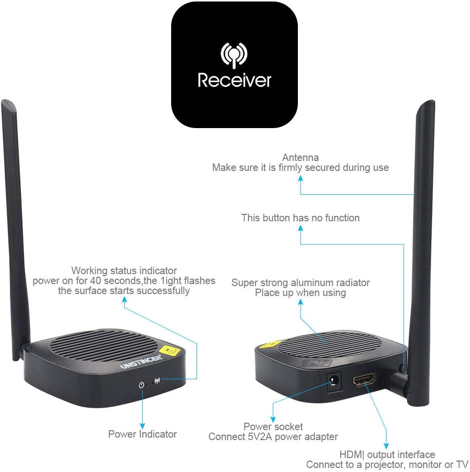 Exclusive Discount 80% Offer Unstincer 1080P Wireless HDMI Transmitter and Receiver for TV/Projector,Wireless HDMI Extender kit,Wireless HDMI to HDMI Adapter,Transmit 130ft Range,Up to 1080p@60Hz,Plug and Play Get Discount 70% Price Unstincer 1080P Wireless HDMI Transmitter and Receiver for TV/Projector,Wireless HDMI Extender kit,Wireless HDMI to HDMI Adapter,Transmit 130ft Range,Up to 1080p@60Hz,Plug and Play