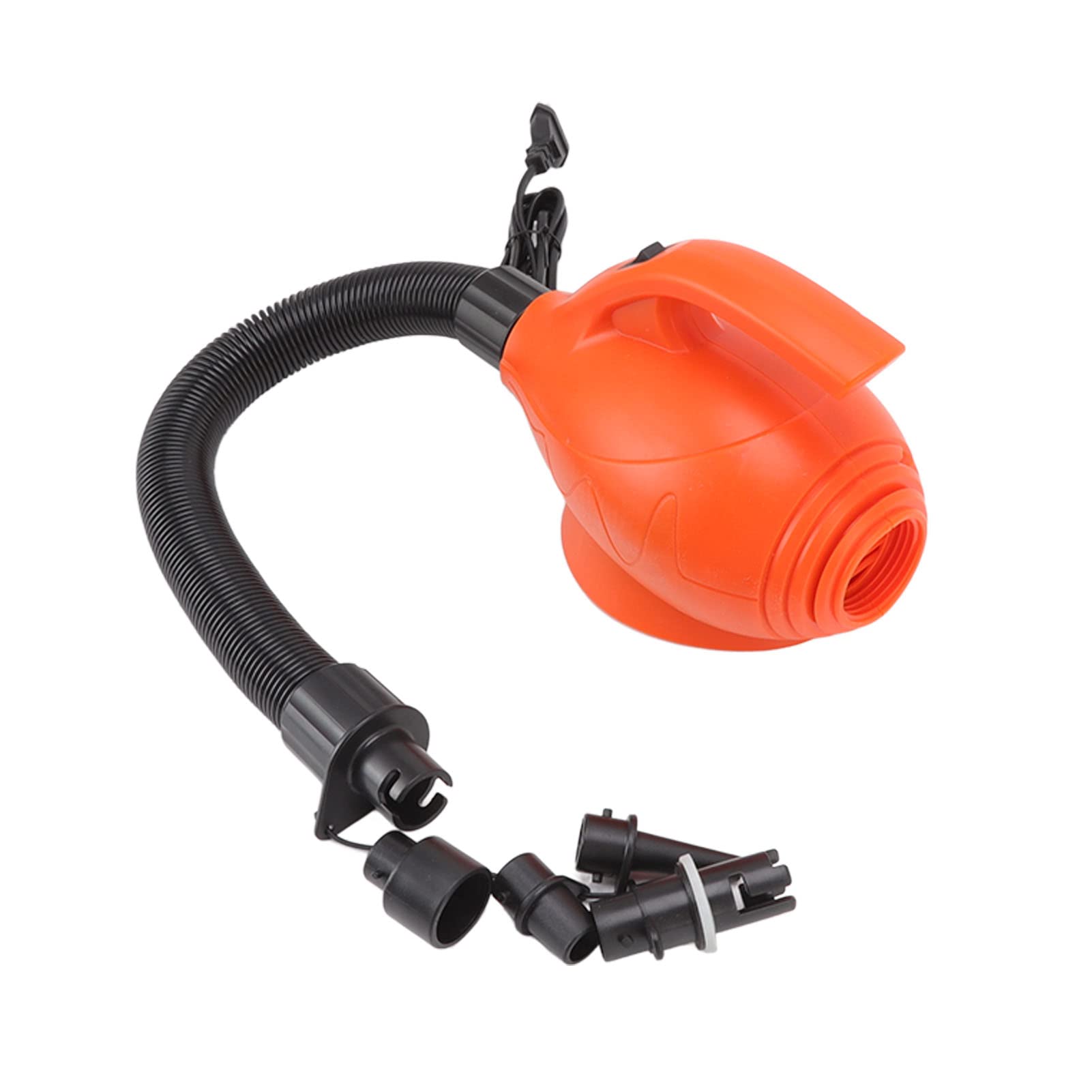Pompa D'Aria Elettrica, 4 Ugelli D'Aria di Diverse Dimensioni, Maniglia Comoda, Uscita Posteriore per Gonfiaggio Rapido, Gonfiatore Portatile Dal Design Diviso per Barche, Letti,