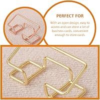 Vista 6 de NUOBESTY 3 unids titular de la tarjeta de visita de hierro escritorio tarjeta de visita soporte organizador titular de la tarjeta de nombre