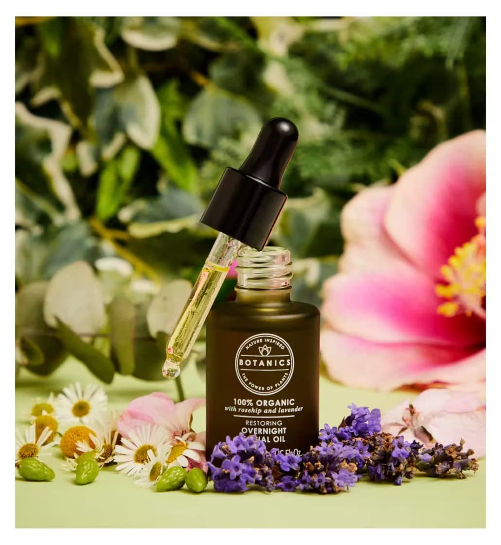 Botanics 100% Organic Restoring Overnight Facial Oil, 25ml 1 pack - Image 2