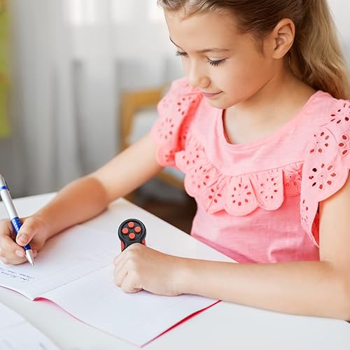 Miniatura 79 de WTYCD El Fidget Retro original: Juego de control clásico de goma Fidget Focus Toy con funciones de 8 vueltas y cordón - perfecto para aliviar