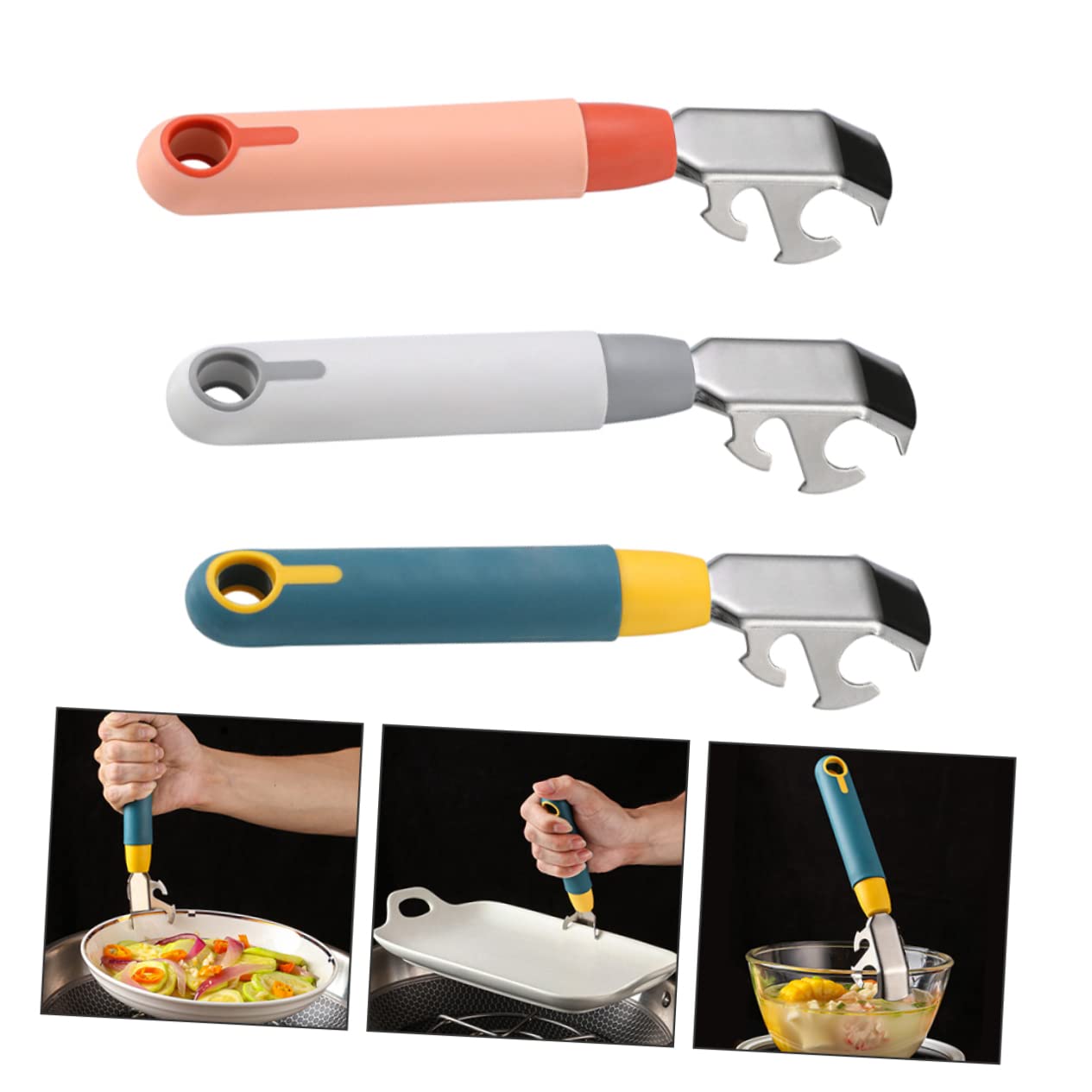 DINHEAROM Ingenious Kitchen Tool Tray Lifter Clip Dish Plate Gripper Bowl Holder Clip Kitchen Clamp