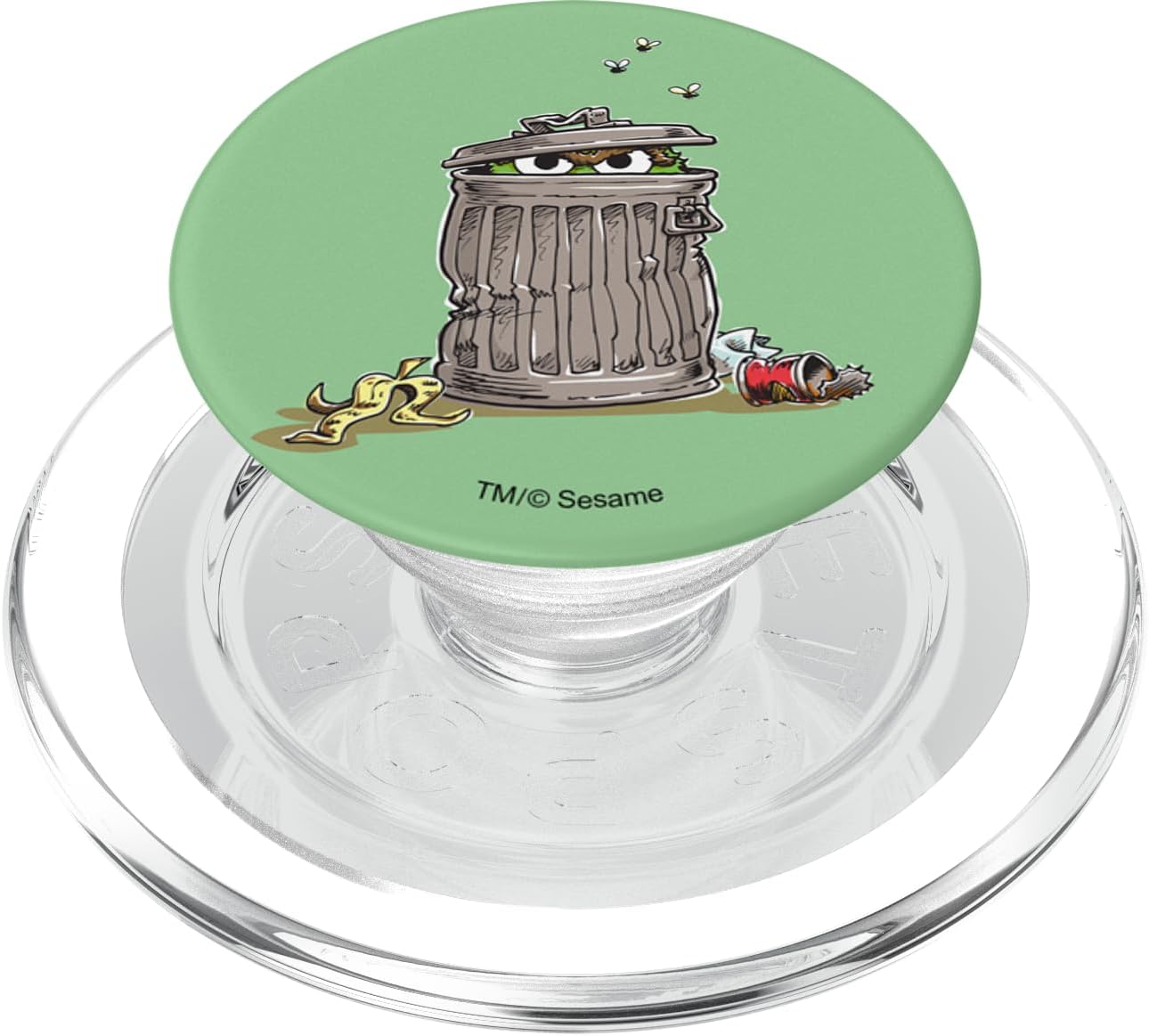 Sesame Street Trash Can Oscar the Grouch PopSockets MagSafe PopGrip for iPhone