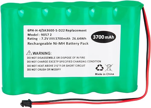 Batería de repuesto para DSC IMPASSA SCW9057, PN 6PH-H-43A3600-S-D22 ADT DSC IMPASSA 9057 SCW9055 SCW9057 BH7236-SS 17000145 17000152 Sistema de