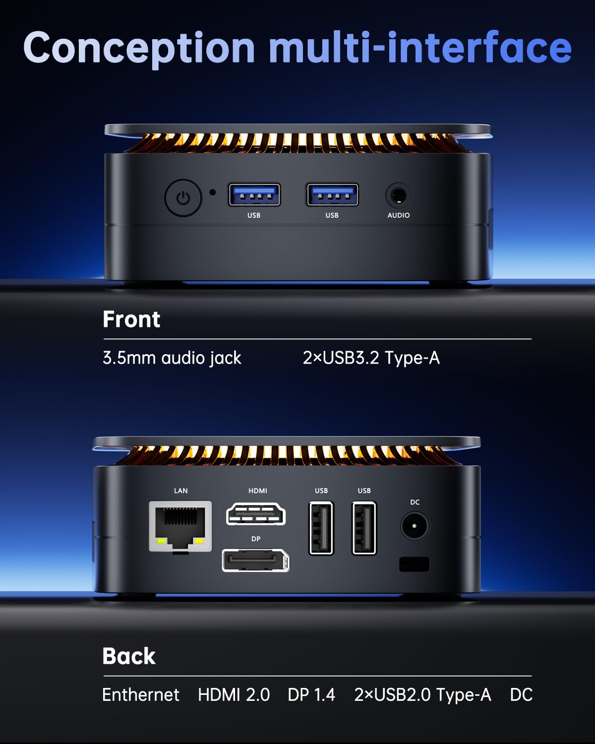 NiPoGi AK1 Pro Mini PC Windows 11, Intel 11. Gen N5105 (bis zu 2,9