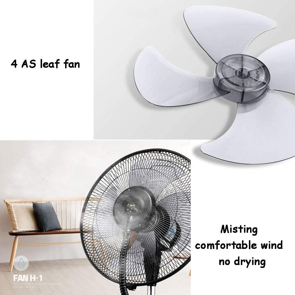 Pedestal Tower Fan Misting Fan with Oscillating Cooling Mist LED Display Silent Negative Ion Humidifier Remote Control for Home Office Mobile Atomization Fan