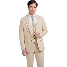SIRRI Mens Textured Suit Sold Separately, 3-Piece Slim Fit, Smart-Casual & Formal Attire