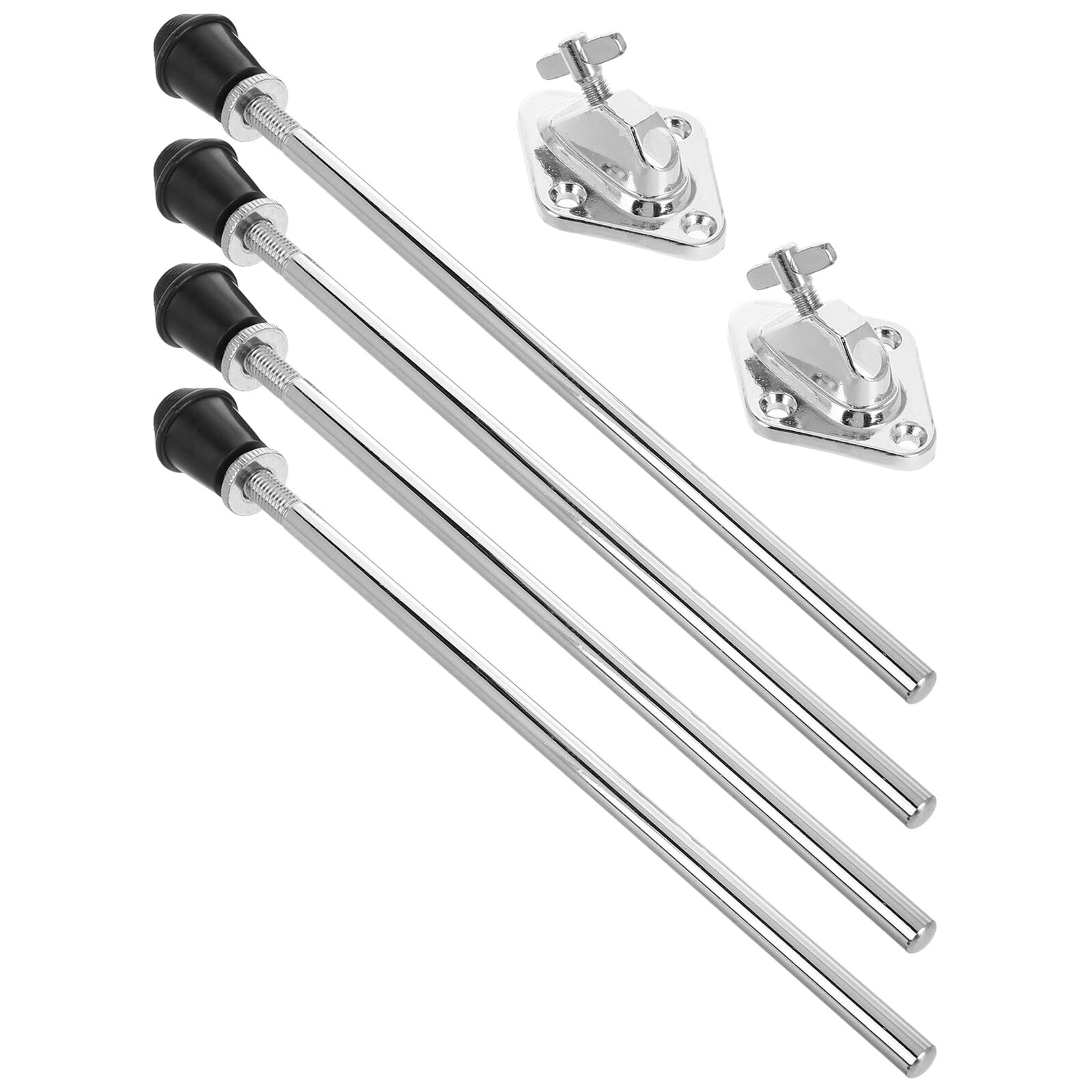 Homoyoyo Gambe per Batteria in Metallo Resistenti Antiscivolo Base Professionale, Supporto Versatile per Grancassa, Set 2 Pezzi per Accessori Percussioni e Parti di Ricambio per Batteria