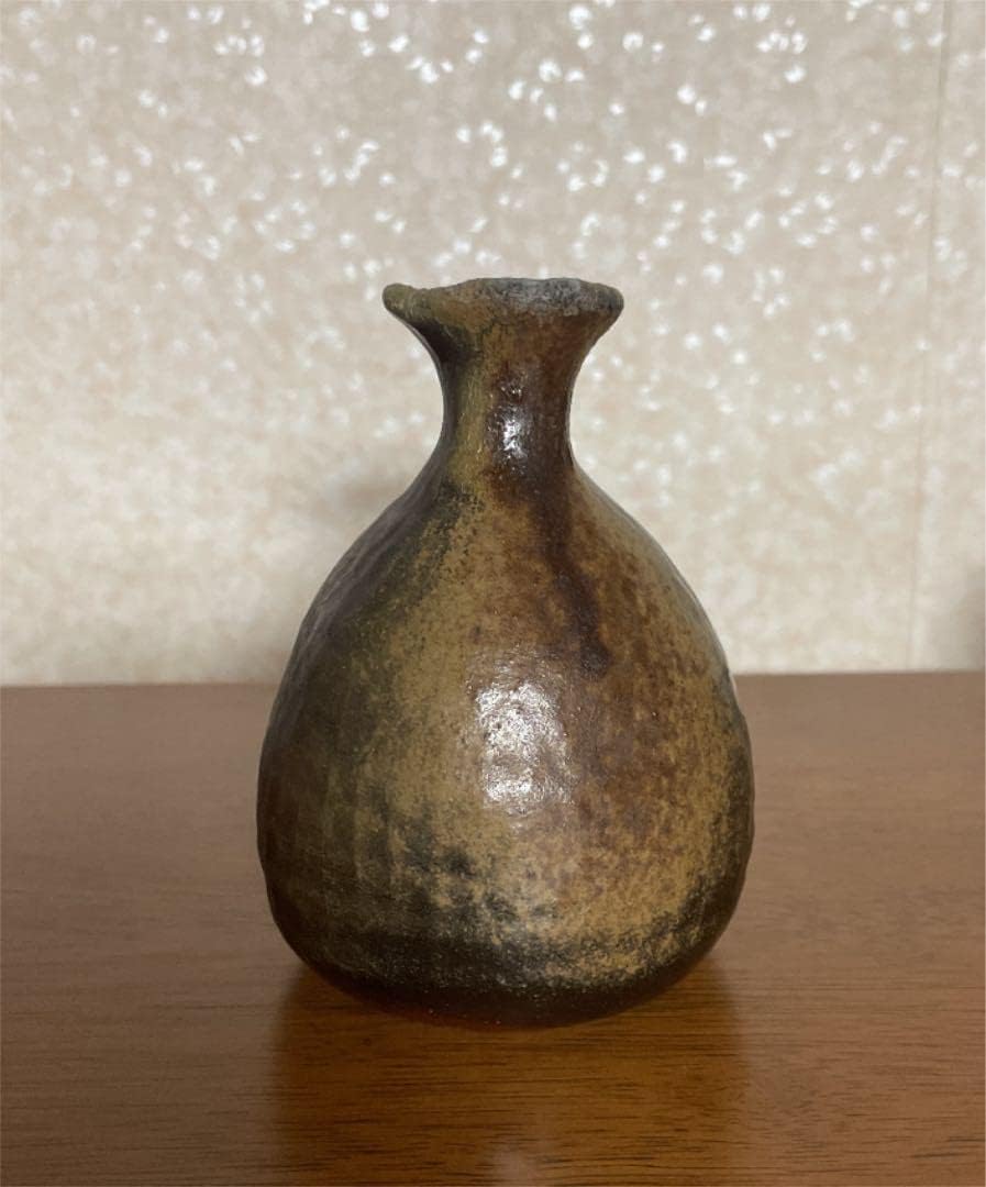 57備前焼 宝瓶 登り窯 白梅 はくばい 梅 六角 手びねり 急須 手びねり